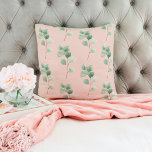 Modern Watercolor Leaves Pattern  Cushion<br><div class="desc">Modern Watercolor Leaves Pattern</div>