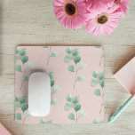 Modern Watercolor Leaves Pattern  Mouse Pad<br><div class="desc">Modern Watercolor Leaves Pattern</div>
