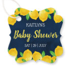 Modern Watercolor Lemon Tree Baby Shower