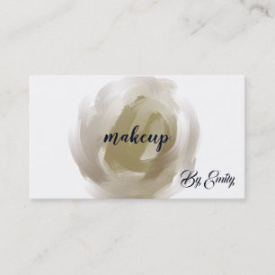 Modern Watercolor Makeup Artist Business Card