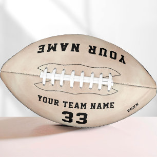 Modern Watercolor Name Number Team Football