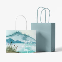 Modern Watercolor Nature Let's The Adventure Begin
