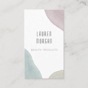Modern watercolor pastel Business Card
