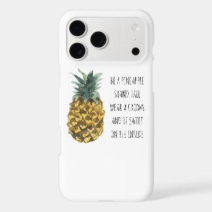 Modern Watercolor Pineapple & Positive Funny Quote