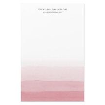 Modern Watercolor Pink Ombre Personalised