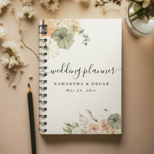 Modern Watercolor Pumpkins & Flowers  Planner