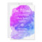 Modern Watercolor Purple Blue Star BAT MITZVAH