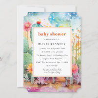 Modern Watercolor Southwest Desert Bridal Shower