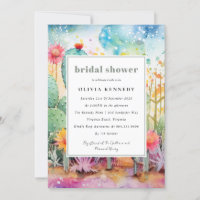 Modern Watercolor Southwest Desert Bridal Shower
