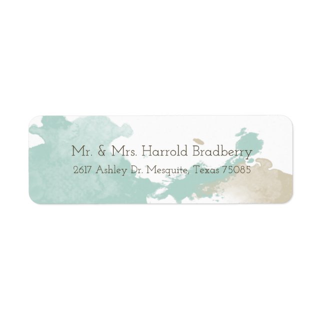 Modern Watercolor Splashes (Front)