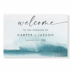 Modern Watercolor | Teal Wedding Welcome