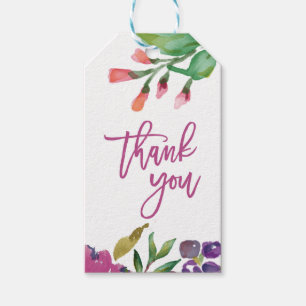 MODERN WATERCOLOR THANK YOU Gift Tags
