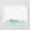 Modern Watercolor waves Stationery flat 
