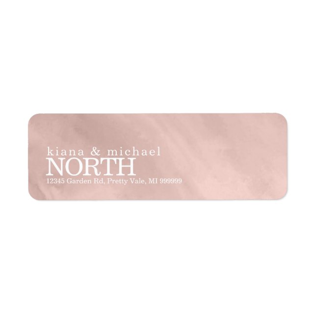 Modern Watercolor Wedding Rose Gold ID816 (Front)