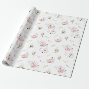Modern Watercolour Baby Gift Wrapping Paper