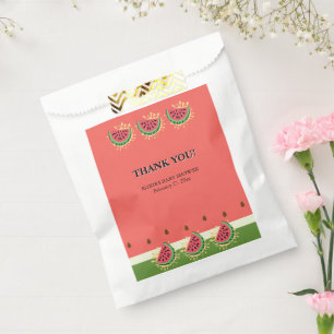 Modern Watermelon Splash Baby Shower Favour Bags