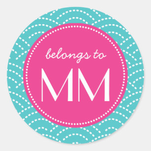 Modern Waves Pattern Personalised - DIY Tags