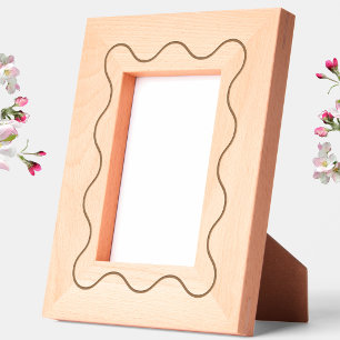 Modern Wavy Geometric Etched Frames