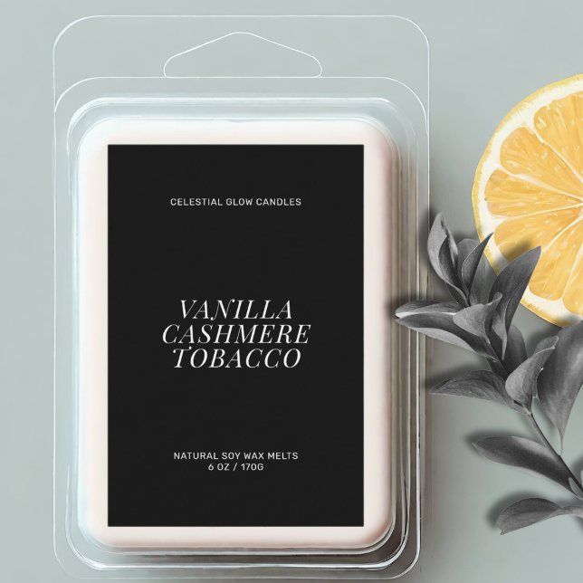 Modern wax melt minimal label (Creator Uploaded)