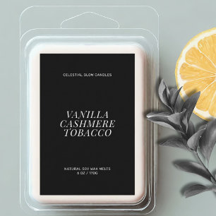 Modern wax melt minimal label