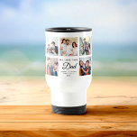 Modern WE LOVE YOU DAD Square Photo Collage Travel Mug<br><div class="desc">Modern,  personalised Instagram photo collage travel mug for the best dad ever saying "WE LOVE YOU DAD" and your custom names and year. Perfect gift for Father's day or an awesome holiday / birthday gift. He'll love carrying his favourite people around wherever he goes!</div>