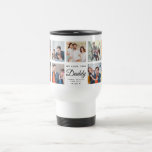 Modern WE LOVE YOU DADDY Square Photo Collage Travel Mug<br><div class="desc">Modern,  personalised Instagram photo collage travel mug for the best dad ever saying "WE LOVE YOU DADDY" and your custom names and year. Perfect gift for Father's day or an awesome holiday / birthday gift. He'll love carrying his favourite people around wherever he goes!</div>