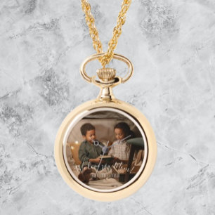 Modern We Love You Mum Photo Watch