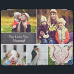 Modern We love you Mummy Photo Collage iPad Cover<br><div class="desc">Protect your tablet case and choose your most beloved photos to cover this design for mum. Easily customise the images, and words. "We Love You Mummy" says so much already but change it up as you'd like. Mum will be excited to receive such a thoughtful gift. Give it to her...</div>
