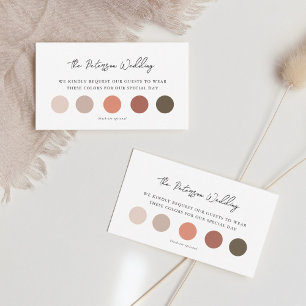 Modern Wedding Attire Dress Code Insert