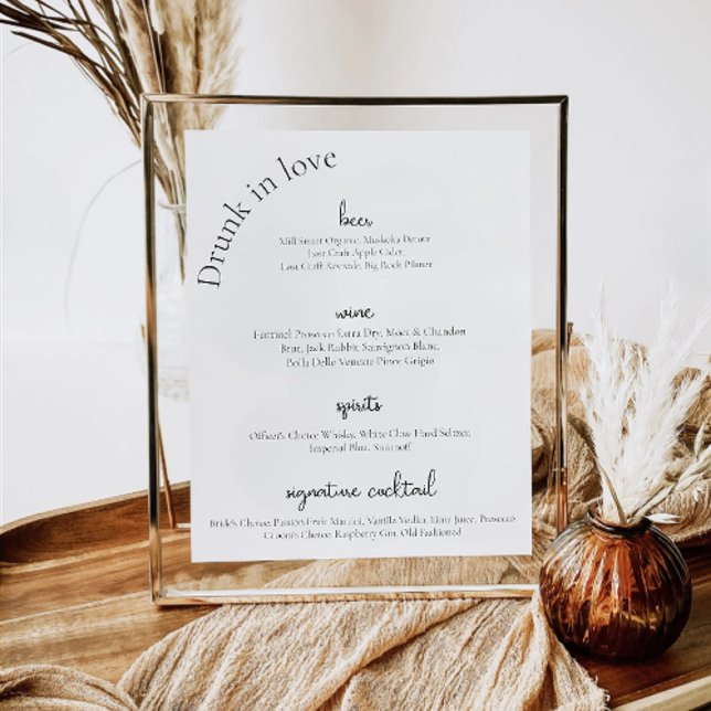 Modern Wedding Bar Sign Menu (Creator Uploaded)