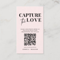Modern Wedding Capture the love Qr Code