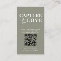 Modern Wedding Capture the love Qr Code