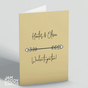 Modern Wedding Congratulations Custom Card