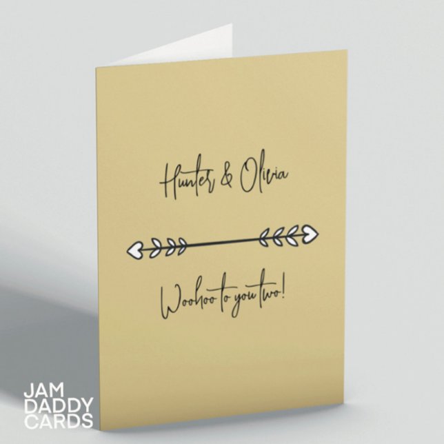 Modern Wedding Congratulations Custom Card (Creator Uploaded)