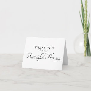 Modern Wedding Day Thank you card to Vendor