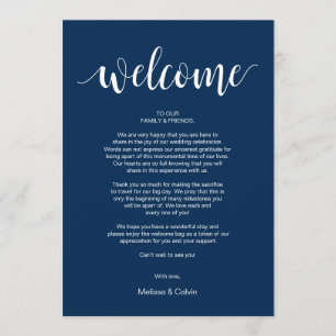 Modern Wedding Day Welcome and Itinerary Cards