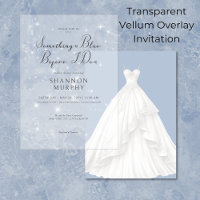 Modern Wedding Dress Something Blue Sparkle Shower
