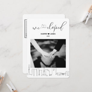 Modern Wedding Elopement Reception Invite Tokyo