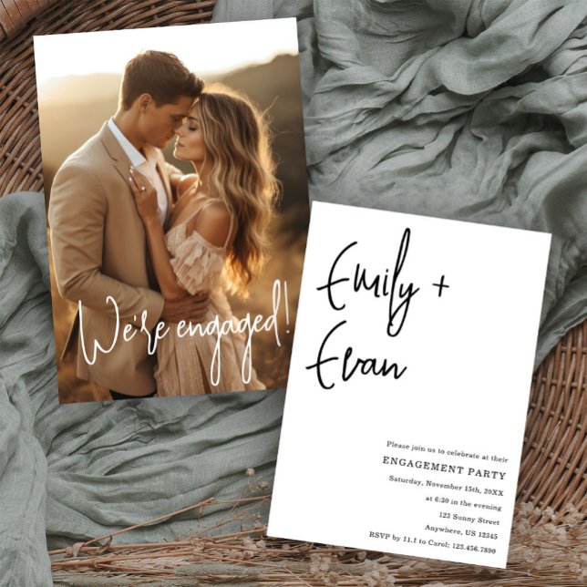 Modern Wedding Engagement Party Invitation (Creator Uploaded)