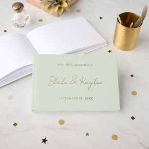 Modern Wedding Engagement Party Personalised Guest Book