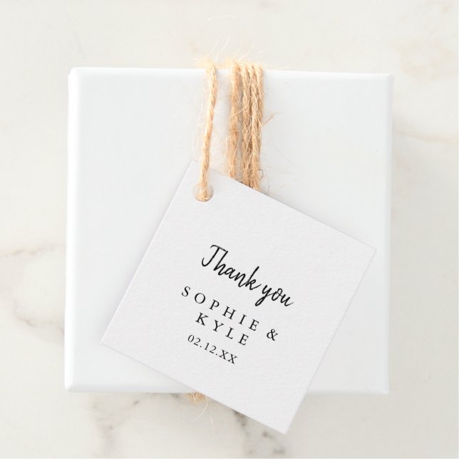 Modern Wedding Favour Tags (In Situ)