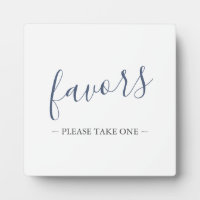 Modern Wedding Favours Sign