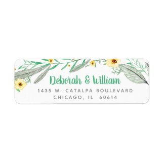 Modern Wedding Floral Flower Green Leaf Wreath