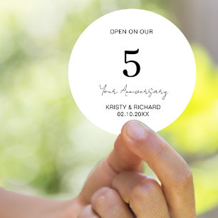 Modern Wedding Guest Book Bridal Shower Engagement Classic Round Sticker