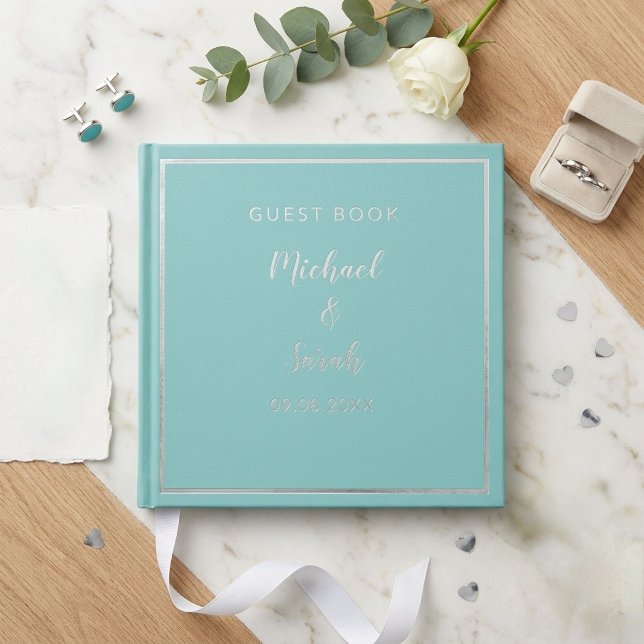 Modern Wedding Guest Book, Minimalist Custom Book (Creator Uploaded)