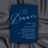 Modern Wedding Happily Ever After Reception Dinner