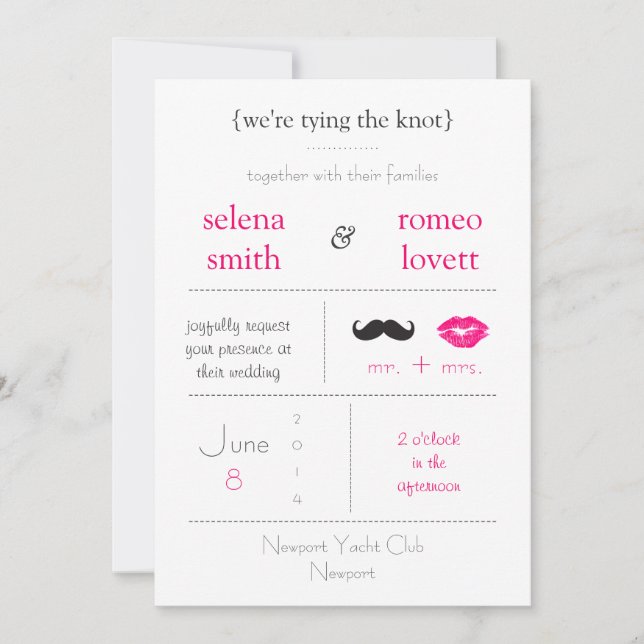Modern Wedding Invitation (Front)