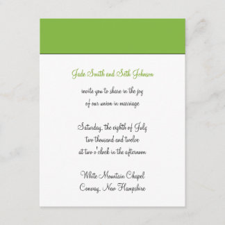 modern wedding invitation