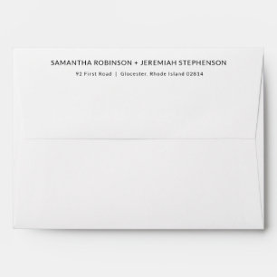 Modern Wedding Invitation Envelope