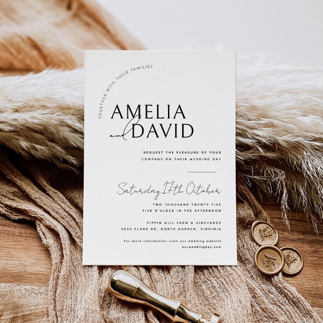 Modern Wedding Invitation Template (Creator Uploaded)